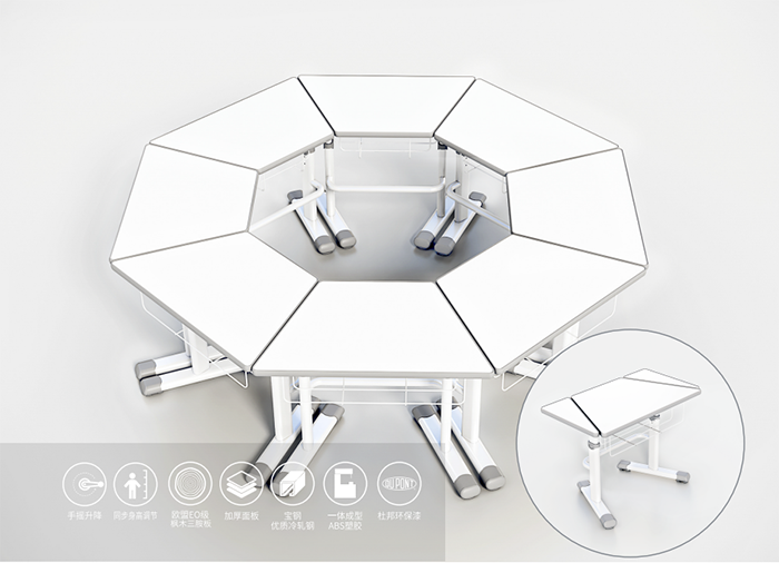 博仕有成培訓桌賣點圖